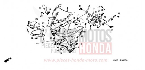 PANNEAU SUPERIEUR NSR125R1 de 2001